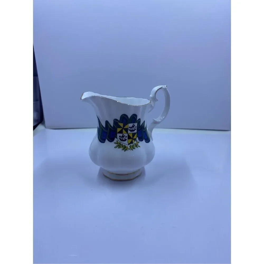 VINTAGE ROYAL ALBERT SCOTTISH TARTAN CAMPBELL BONE CHINA CREAM